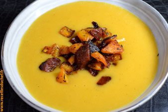 soupe de butternut au chorizo