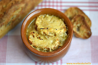 soupe gratinée à l'oignon