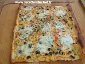 pizza courgette mozza