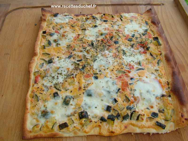 pizza courgette