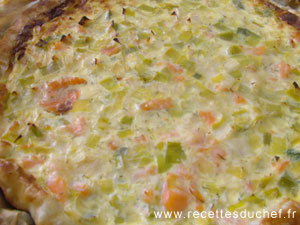 quiche saumon