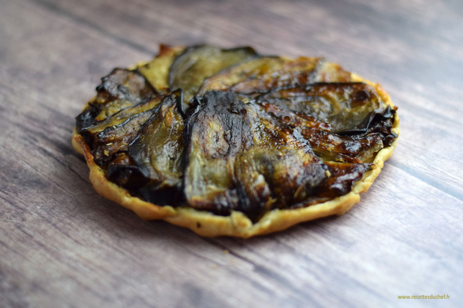 tarte tatin d'aubergines