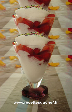 verrine fraises