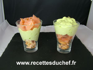 verrine asperge saumon