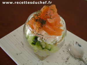 verrine concombre saumon cr