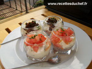 verrine concombre tomate