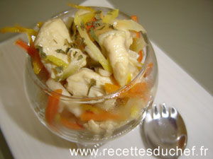 verrine poulet ail citron