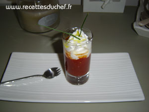 verrine tomate chevre