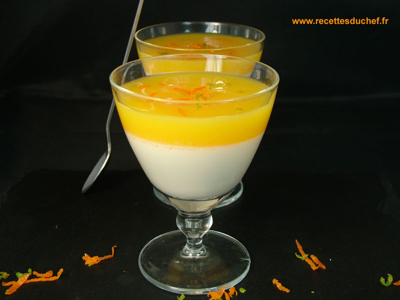 panna cotta coulis agrumes