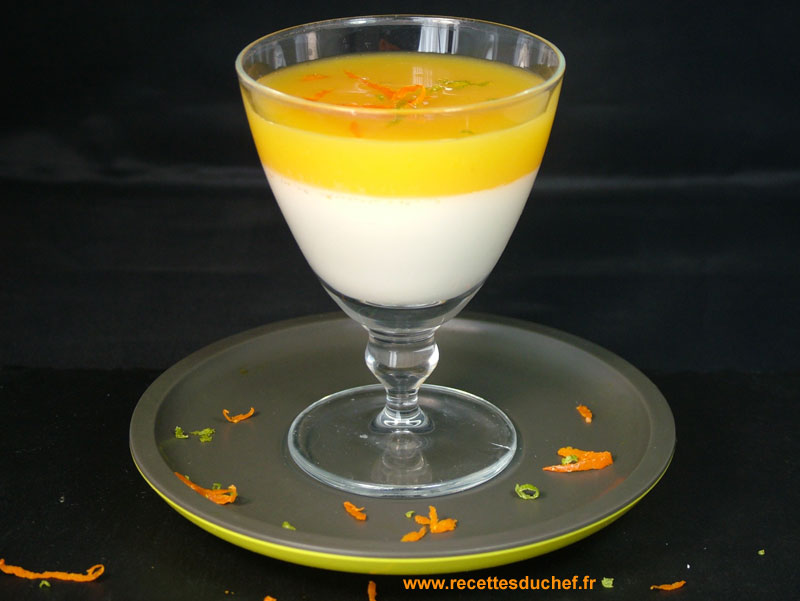 pannacotta coulis agrumes