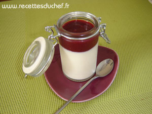 pannacotta framboise