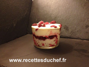 verrine framboises mascarpo