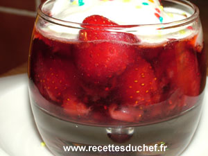 fraises creme cassis