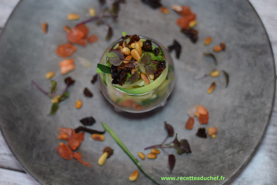 verrine de courgettes