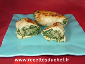 escalope poulet farcie