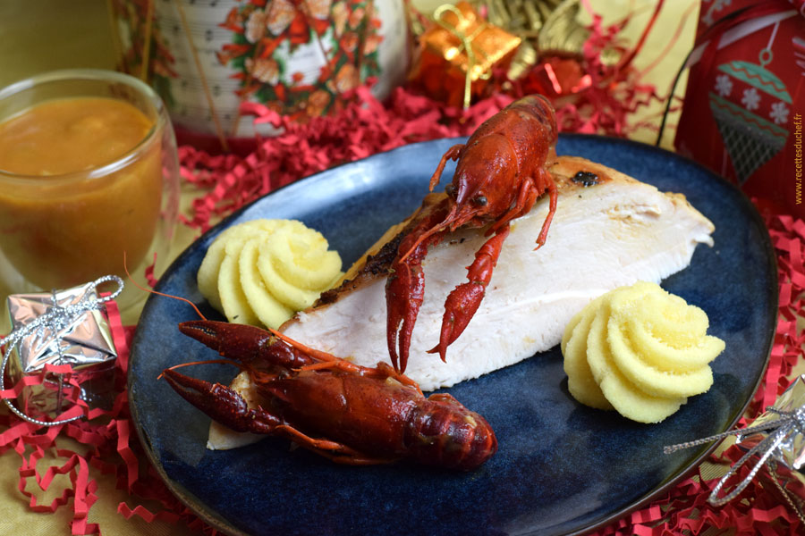 pintade bisque de homard