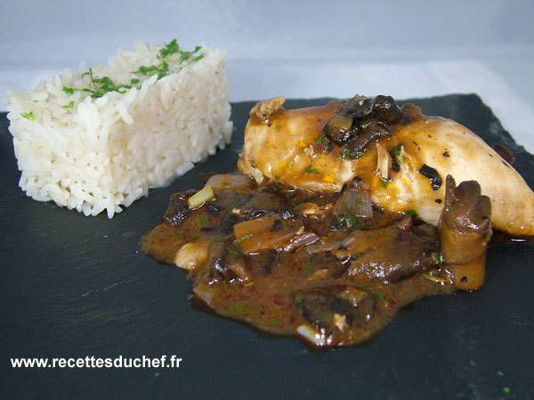 poulet sauce chasseur