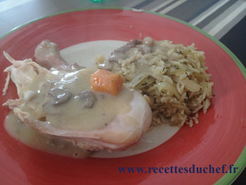 poulet sauce supreme