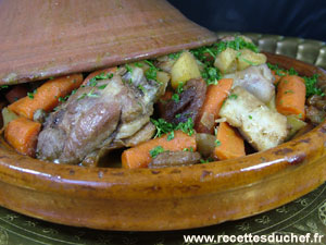 tajine canard fruits secs